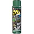 Flex Seal, 14 oz, Green, Stop Leaks Instantly, Waterproof Rubber Spray On Sealant Coating, Perfect for Gutters, Wood, RV, Campers, Roof Repair, Skylights, Windows, and More