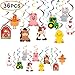 Farm Birthday Party Supplies,Hanging Swirls Barnyard Party Decorations for Barnyard Birthday Party Supplies Farm Animal Party Supplies