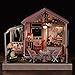 Rylai 3D Puzzles Wooden Handmade Miniature Dollhouse DIY Kit w/ Light -Dreamland Series Dollhouses accessories Dolls Houses With Furniture & LED & Music Box Best Birthday Gift for Women and Girls