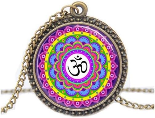 Mall of Style OM Locket Necklace - Colorful - Hinduism/Meditation Necklace