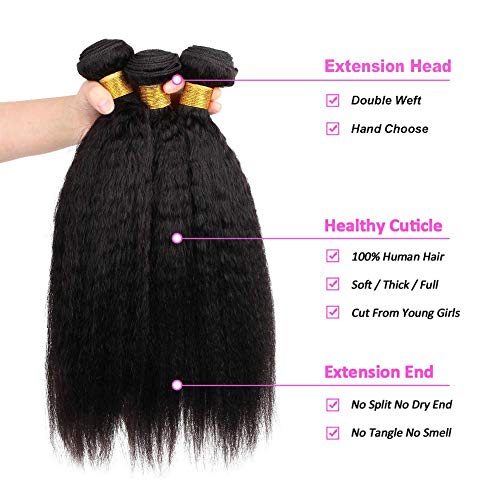 Amberhair-Kinky-Straight-Hair-3-Bundles-Yaki-Human-Hair-8A-Unprocessed-Brazilian-Virgin-Remy-Hair-Weave-Natural-Black-101010