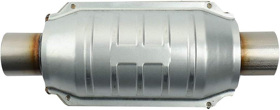 Amazon Com Mayasaf 2 Inlet Outlet Universal Catalytic Converter With O2 Port Heat Shield Epa Compliant Automotive