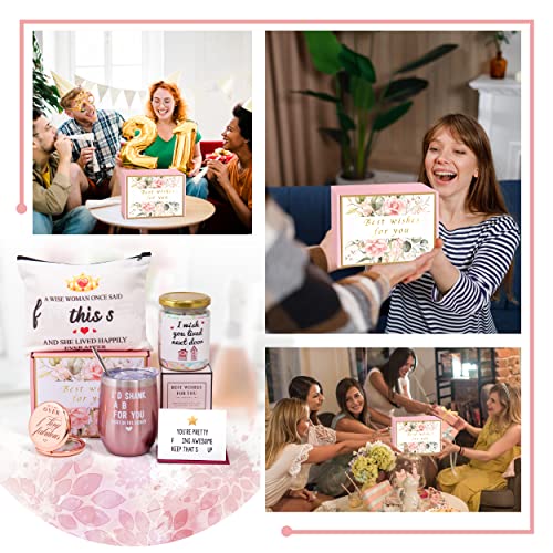 Jumway Birthday Gifts for Women, Funny Friend Gifts for Women Friendship, Happy Birthday Gifts Basket for BFF Bestie Best Friends Female Her Sisters Unique