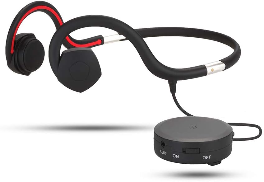 Bonein Open Ear Wireless Bone Conduction Headphones with Protective case，Bluetooth Sports Headsets for Running BN-702 (Black)