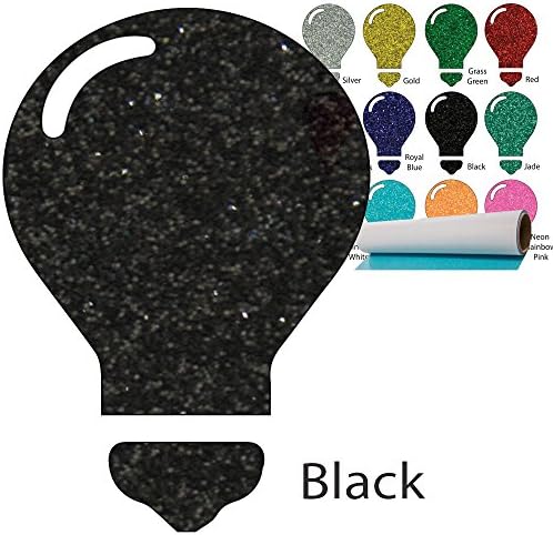 Color Theory Glitter Heat Transfer Vinyl 10" x 5yd - Black