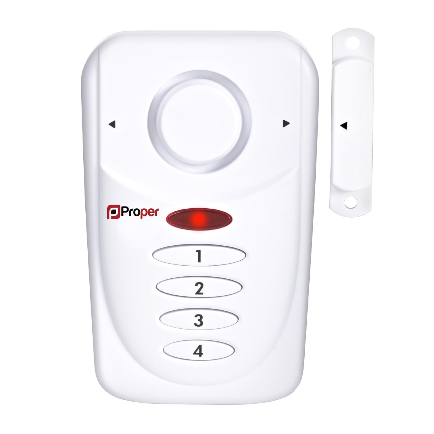ProperAV Window Alarm with Keypad and Loud 110dB Siren, Battery Operated