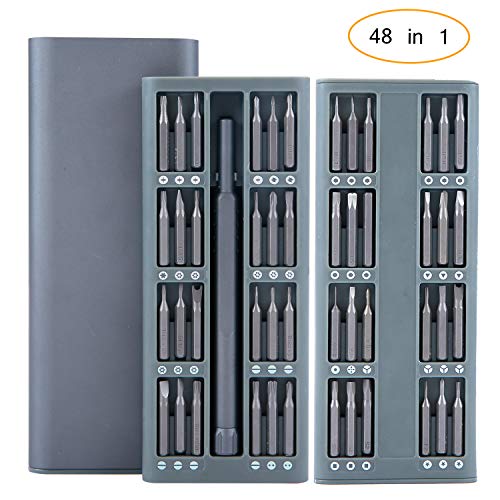 Precision 48 in 1 Screwdrivers Set, Mini Magnetic Screwdriver Bit Repair Tool Kit with Premium Quality Aluminum Case for Phone,PC Tablet,iPad,Eyeglasses,Household Appliances,Toys,Watches,Laptop Driver - Thumbnail 7