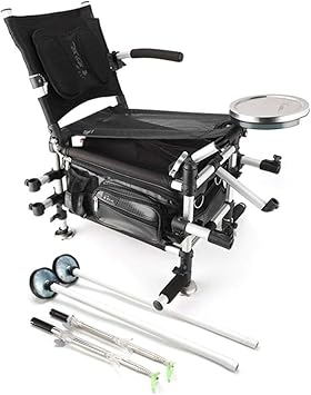 Amazon 釣り用 椅子 へら釣り折りたたみ 釣り台 フィッシングチェア お釣り チェア 多機能 全地形シート 伸縮 背もたれ 角度調整 通気 速乾 滑り止めスパイク 収納バック付き アルミ製 Reking Linking 釣り