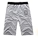 Bestpriceam® Men's Cotton Shorts Pants Gym Shorts Casual (L, Grey)