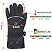 Winter Rechargeable Heated Gloves,Waterproof Ski Thermal Heated Gloves For Men Women Hand Warm,3m Thinsulate Thick Warm Heated Gloves Touch Screen Anti-Slip For Cold Weather Cycling Hiking Snow Gloves