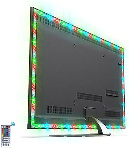 Topled light Flexible LED Light Strip, RGB Color Changing 3M/10ft SMD3528 USB S-shape Any-angle Bendable TV Backlight for Any Size of TV/Monitor Up to 70Inch