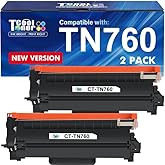 TN760 Toner for Brother Printer TN730: Compatible for Brother TN 760 TN-760 730 MFC-L2710DW DCP-L2550DW HL-L2395DW MFC-L2750DW TN-730/TN-760 TN-730 HL-L2350DW HL-L2370DW HL-L2390DW Black Cartridge