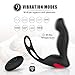 VELENTIME 3 in 1 Remote Controlled Vibrating Prostate Massager Vibrator with Cock Ring and Ball Loop 9 Speeds G Spot Vibrator Waterproof Anal Sex Toy for Men Women and Couples