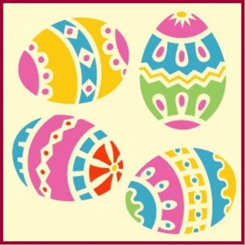 Easter Egg 1 Stencil - The Artful Stencil