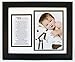 First Grandchild Photo Frame With Poem- Gift for First Time Grandparents - Pregancy Reveal Gift for Grandparents (Black - Non Personalized)
