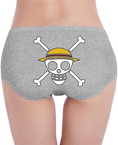ALLHA Trafalgar Law One Piece Pirate Women's Low-Waist Cotton Thong Underwear\r\nBriefs Knickers Ash