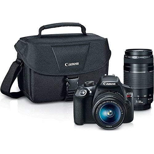 Canon Digital SLR Camera Kit [EOS Rebel T6] with EFS 1855mm and EF 75