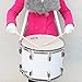 MBAT Student Marching Snare Drum Kids Percussion Kit White with Drumsticks Strap