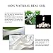 MYCARBON Real Silk Eye Mask Sleep Mask for Women Black Light Weight Travel Sleeping Mask Super Soft Eye Cover for Men and Kids