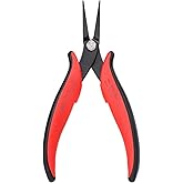 Hakko CHP PN-2008 Long-Nose Pliers, Flat Nose, Flat Outside Edge, Smooth Jaws, 32mm Jaw Length, 3mm Nose Width, 3mm Thick Ste