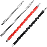 HOHXEN 3PCS Hex Flexible Shaft Extension Drill Bits,Impact Driver...