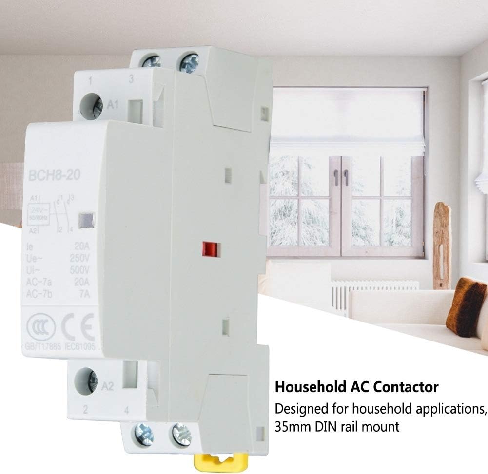 AC Contactor, 2P 25A 220V/230V 1NO 1NC Household AC Contactor - Image 5