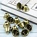 40 Pieces Christmas Bronze Jingle Bells Craft Small Bells Vintage Jingle Bells Brass Silver Color Bells Christmas Bells for Dog Potty Training, Making Wind Chimes, Festive Decor 1.5 inch