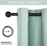 PONY DANCE Eyelet Light Green Curtains 46x54 in 2 Panels Thermal Blackout view 6