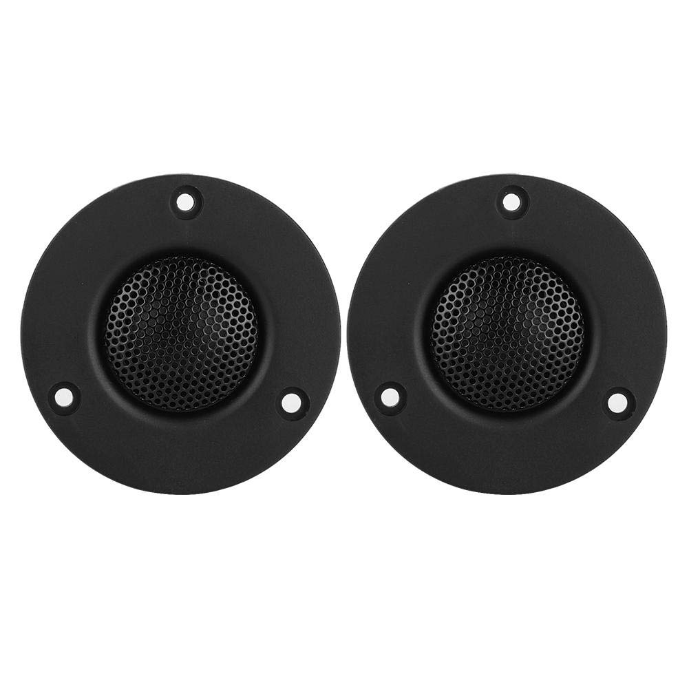 Suuonee Tweeter Speaker, 2Pcs 25W B7 Pure Silk Film Magnet Dome Tweeter Treble Speaker Loudspeaker Diaphragm