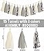 Silver Engagement Decorations, Silver Paper Fans Decorations, Silver Paper Fan, Sparkly Paper Pennant Banner Triangle Flags Tissue Paper Tassels Garland, Silver Party Decoration for Baby Shower