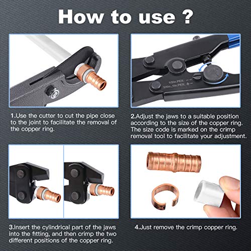 Glarks Copper Ring Removal Tool and Cutter Tool with AntiCutting