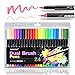 Dual Brush Pens Fine Markers - Fine Tip Drawing Markers for Coloring Books, Brush Pens for Sketching Markers, 24 Bright Colors