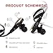 Bluetooth Headphones 4.1 Wireless Calerix, with Sweat Proof, Noise Cancelling Technology – Lightweight Sport In-Ear Earbuds with Built-In Microphone – Connect to iOS, Android (Black/Golden)