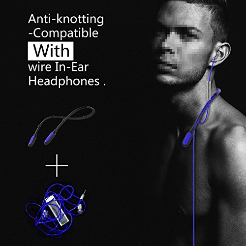 image for silicone maid LLC Workout Headphone Organizer Cord Wrap Soft Silicone 