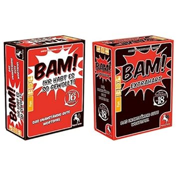 Pegasus Spiele 18302G - Bam Ihr habt es so gewollt & Spiele 18301G - Bam Extrahart