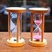 Optimal Shop 5 Minutes Wooden Frame Sandglass Sand Glass Hourglass for Home Kitchen Timer Clock Decor Christmas Birthday Gift (Pink Sand)