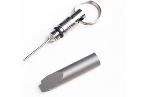 LXQQFUN Titanium Multifunction Ejection Pin, SIM Card Tray Removal Tools, Eject Pins Tools, Portable EDC Small Pry Bar, Ejector Pins Needle Remover