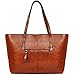 Tote Bag for Women, Vegan Leather Handbags with Large Capacity,Concise Shoulder Bag by YAAMUU (4.brown)