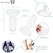 Heel Pads Heel Grips for Prevent Blister Relief Heel Pain, High Heel Inserts for Heels Rubbing,Ball of Foot Insoles,Back of Heel Cushion Heel Liner for Women and Men Shoes Too Big (Clear)