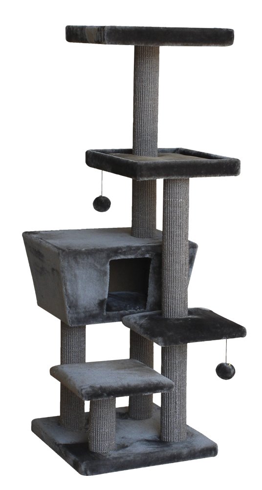 Nobby Motega Cat Tree 48 x 48 x 140 cm Dark Grey