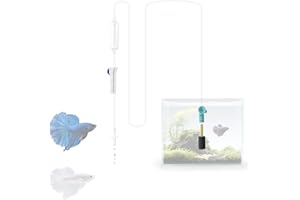 NZELSW Aquarium Drip Acclimation kit with Filter Sponge, Slow Water Change System for Saltwater and Freshwater Fish Tanks, Sa