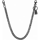 Miglaja Pants Chain - Wallet Chains for Men Women, Punk Gothic Belt Chain Jean Chain with Lobster Clasps,Metal Chain for Jeans, Wallet, Purse, Bag