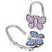 BMC 4pc Butterfly Design Shoulder Handbag Folding Purse Hangers Hook Set