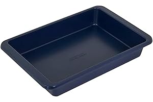 KitchenAid 9x13in Nonstick Aluminized Steel Cake Pan, Ink Blue