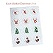 Christmas Treat Bags,Fashionclubs 100pcs/set OPP Flat Cello Cellophane Christmas Cookie Bakery Candy Biscuit Bags,Gift Wrapping Packaging Bags With Sealing Stickers