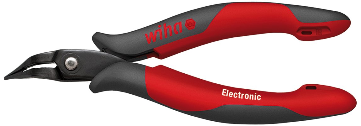 Wiha Z36115803 Long Nose Pliers Electronic Narrow Long Head Curved Shape 40 Degrees (41015) 158mm