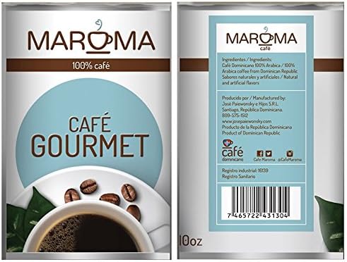 Maroma Dominican Republic Premium Ground Coffee - 100% Dominican Coffee (Flavor Gourmet)