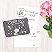 Hadley Designs 50 4x6 Elephant Girl Baby Shower Thank You Postcards Bulk, Beautiful Pink Modern Cute Boho Blank Thanks Note Card Stationery Appreciation Set