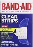 Band-Aid Adhesive Bandages, Clear, 3/4-inch Wide, 30 ct