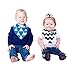 The Cutest Baby Bandana Bib Set By Aubrey and Ethan-8 Cute Unisex Organic Cotton Drool Bibs For Boys And Girls-Ultra-Absorbent Burp Cloth For Feeding, Teething And Drooling Newborns, Babies, Toddlers